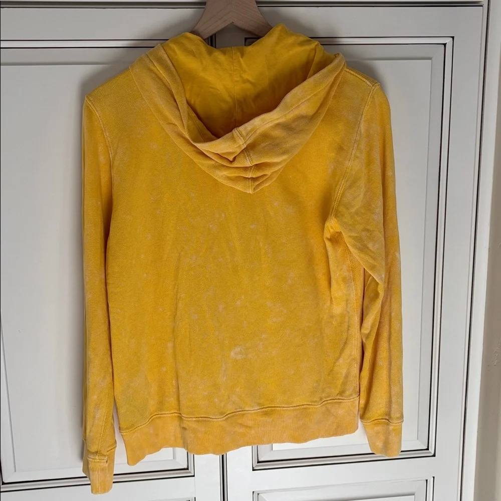 Polo Ralph Lauren Distressed Yellow Big Pony‎ Logo Full Zip Hoodie Boys Large